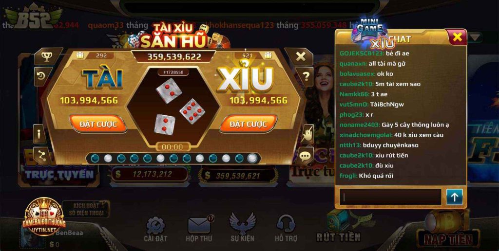 Game tài xỉu nhìn cũng khá hấp dẫn