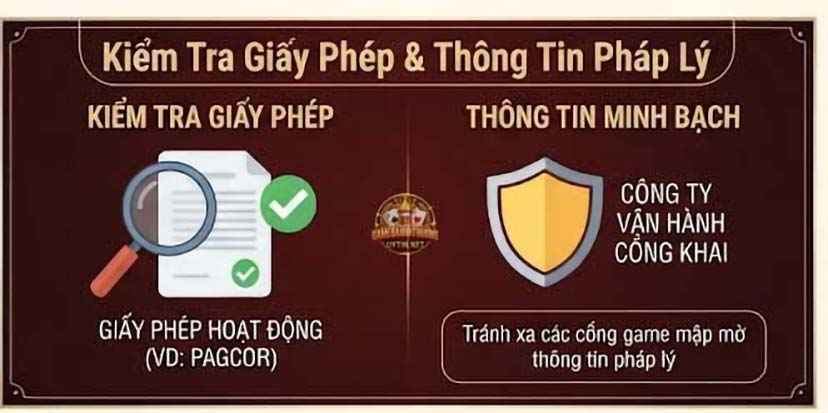 Kiểm tra giấy phép và thông tin pháp lý là vô cùng quan trọng
