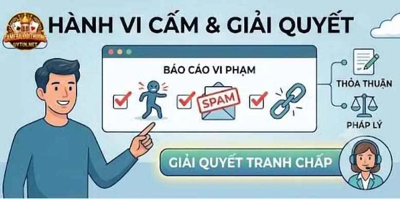 Những hành vi không được phép khi sử dụng website