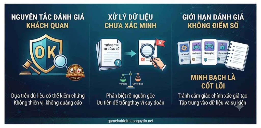 Nguyên tắc đánh giá cổng game của Gamebaidoithuonguytin.net